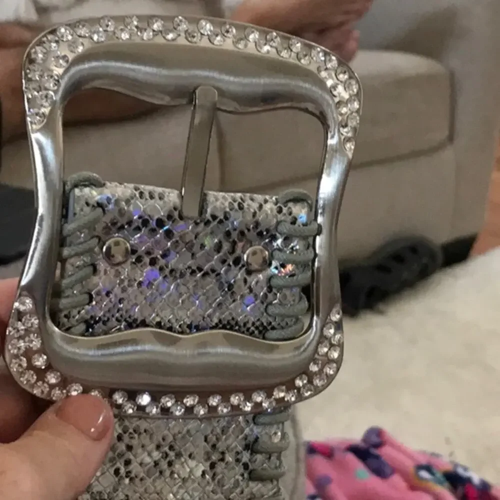 Daytrip jeweled bling belt with buckle size medium festival concert western